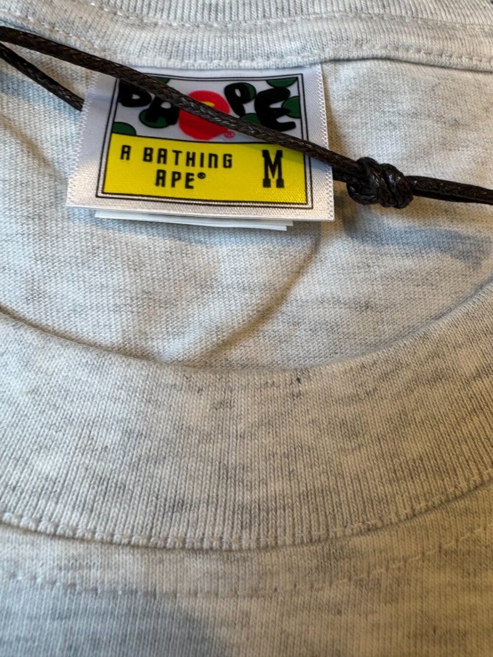 Stüssy x BAPE Ape Head Graphic Tee Gray NWT - Picture 4 of 9